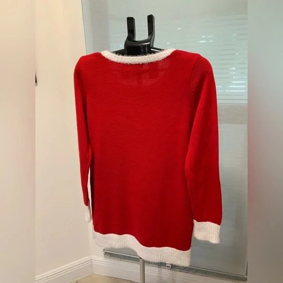 Festive Red Christmas Tree Sweater - Picture 6 of 11
